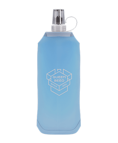 Skládací silikonová lahev na vodu Flask, 500ml