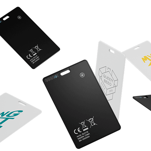 Lokátor předmětů ve tvaru karty Orbit Card (Apple Find My)