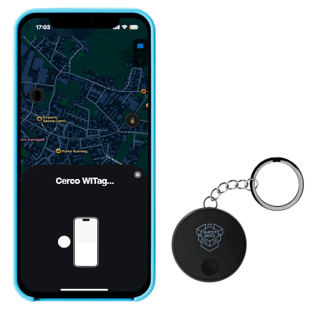 Lokátor předmětů Orbit (Apple Find My)