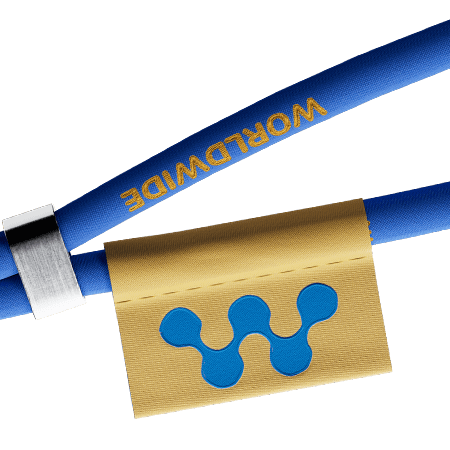 Žakárový lanyard crossbody Snapsling s držákem na telefon a integrovaným kabelem