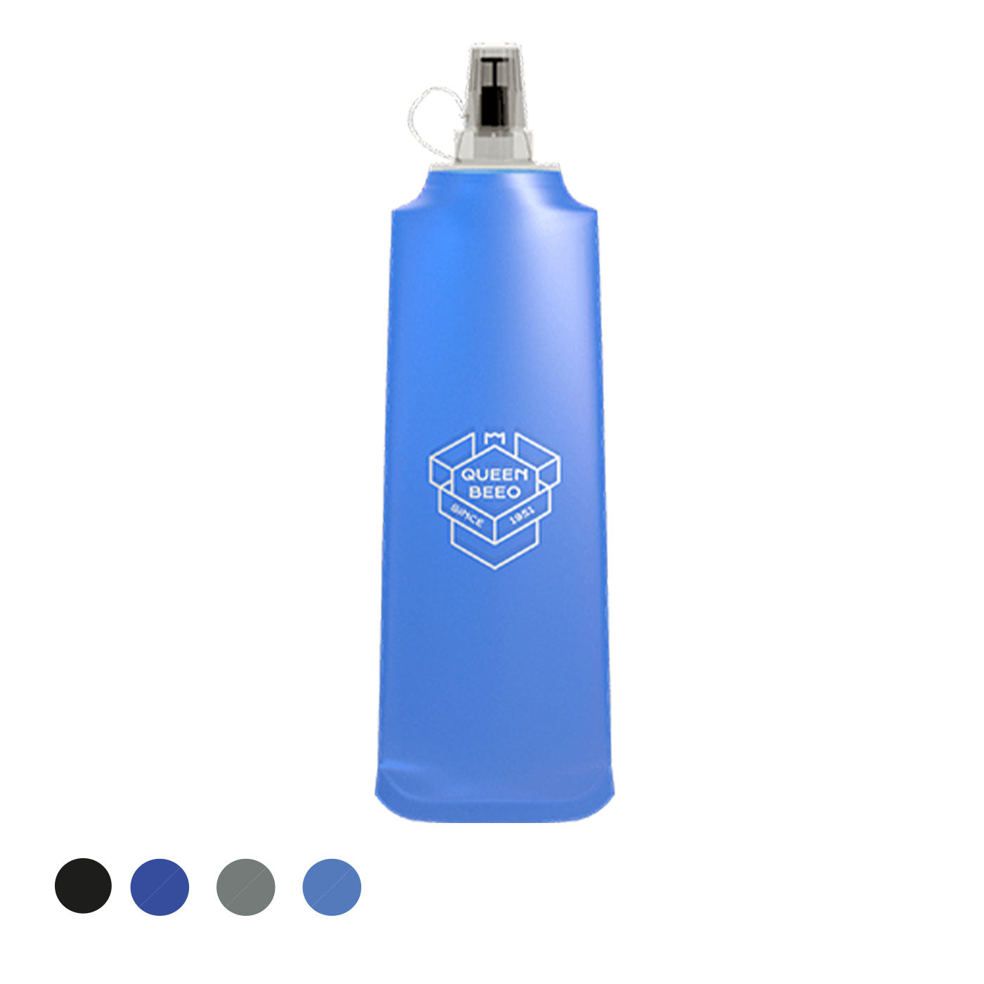 Skládací silikonová lahev na vodu Flask, 500ml