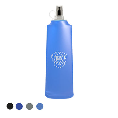 Skládací silikonová lahev na vodu Flask, 500ml