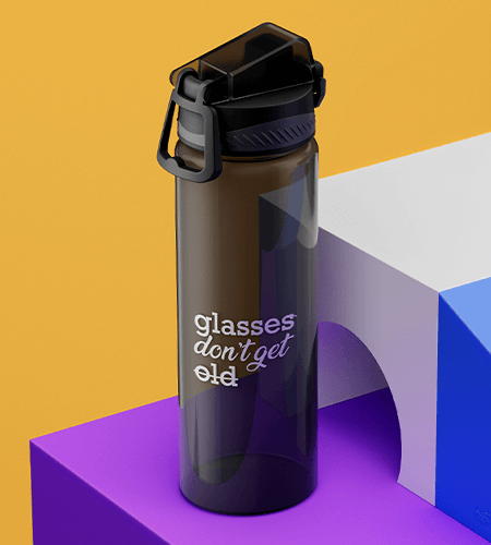 Sportovní láhev s automatickým klik otevíráním Rush z RPET, 700ml