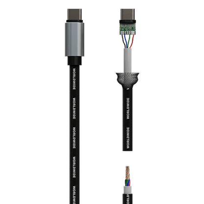Žakárový lanyard crossbody Snapsling s držákem na telefon a integrovaným kabelem