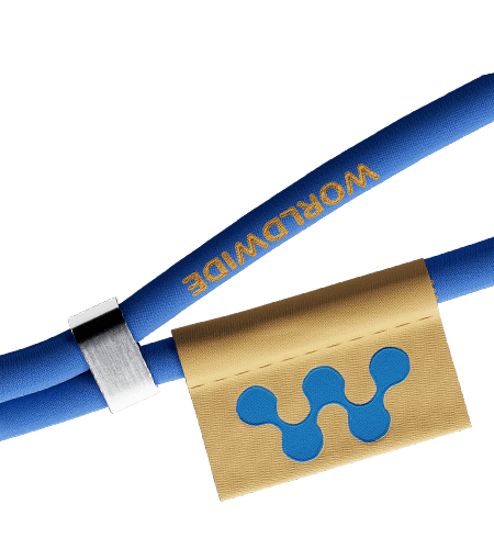 Žakárový lanyard na krk Whip s držákem na telefon