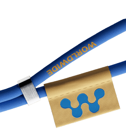 Žakárový lanyard na krk Whip s držákem na telefon